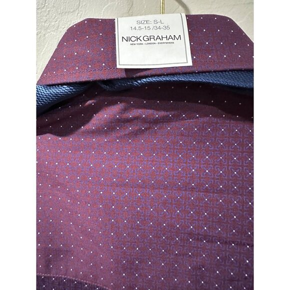 Nick Graham button down with tie size 14.5-15/34-35 NWT - Picture 5 of 5